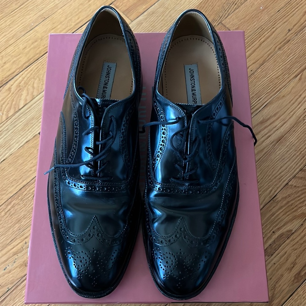 Johnston & Murphy Black Dress Shoes